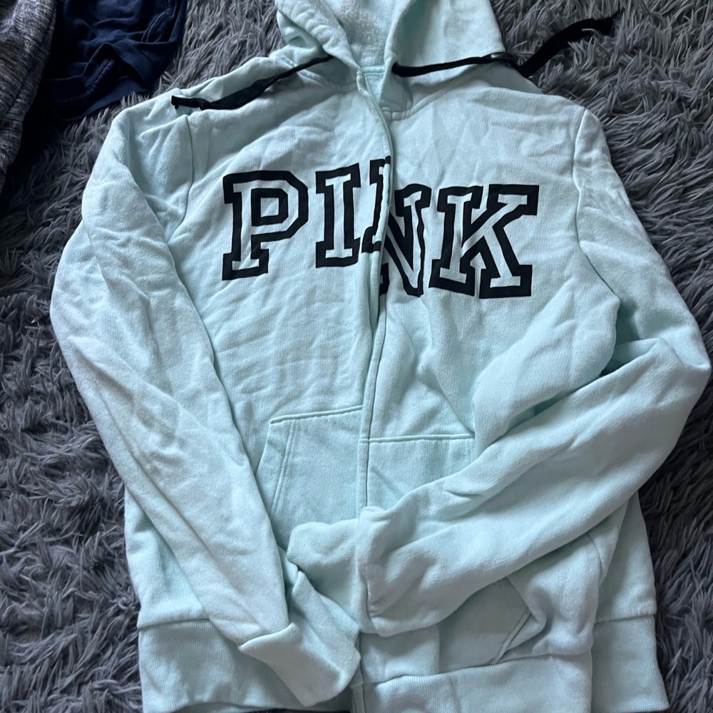 PINK Victoria's Secret Light Blue Hoodie